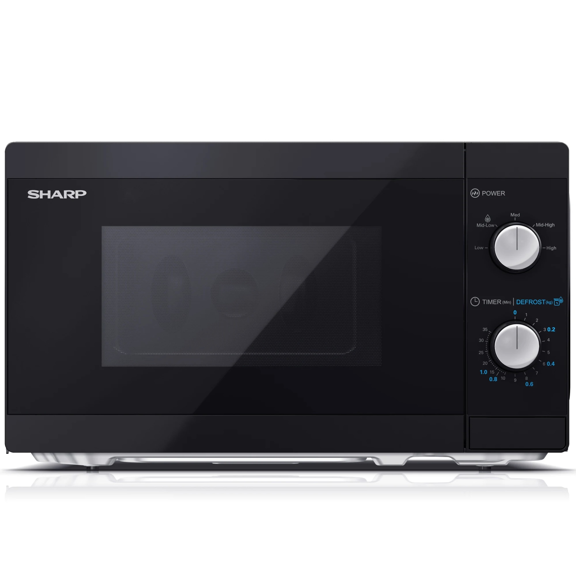 Sharp Mikrobølgeovn Fritstående 800W 20liter Sort