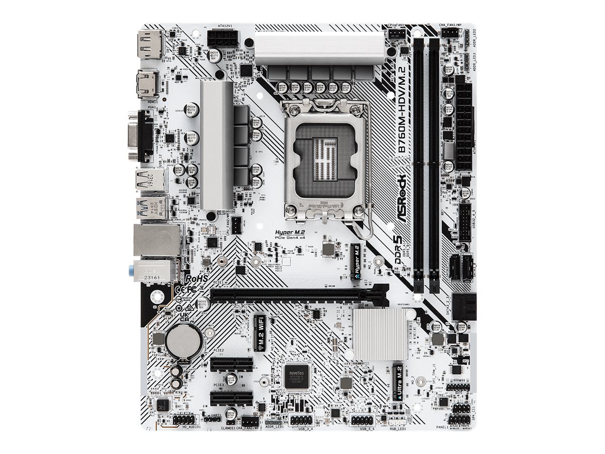 ASRock B760M-H/M.2 Micro-ATX LGA1700 Intel B760