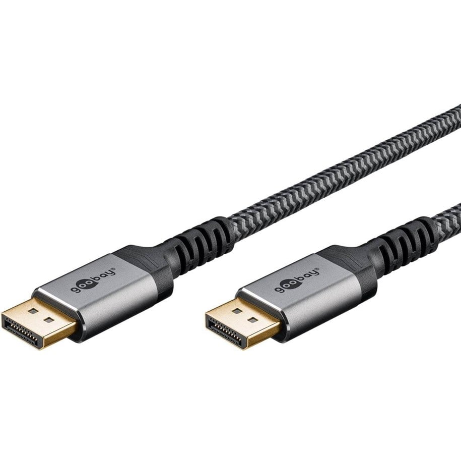 goobay plus series DisplayPort kabel 2m Grå