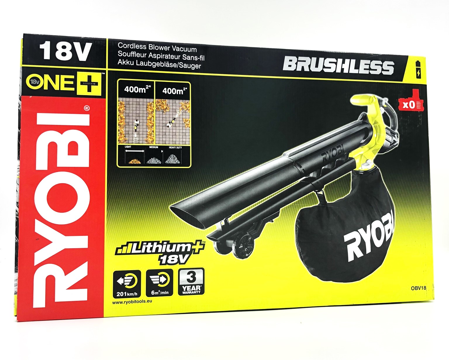 Ryobi One+ OBV18 Havesugemaskine/bladblæser Elektrisk