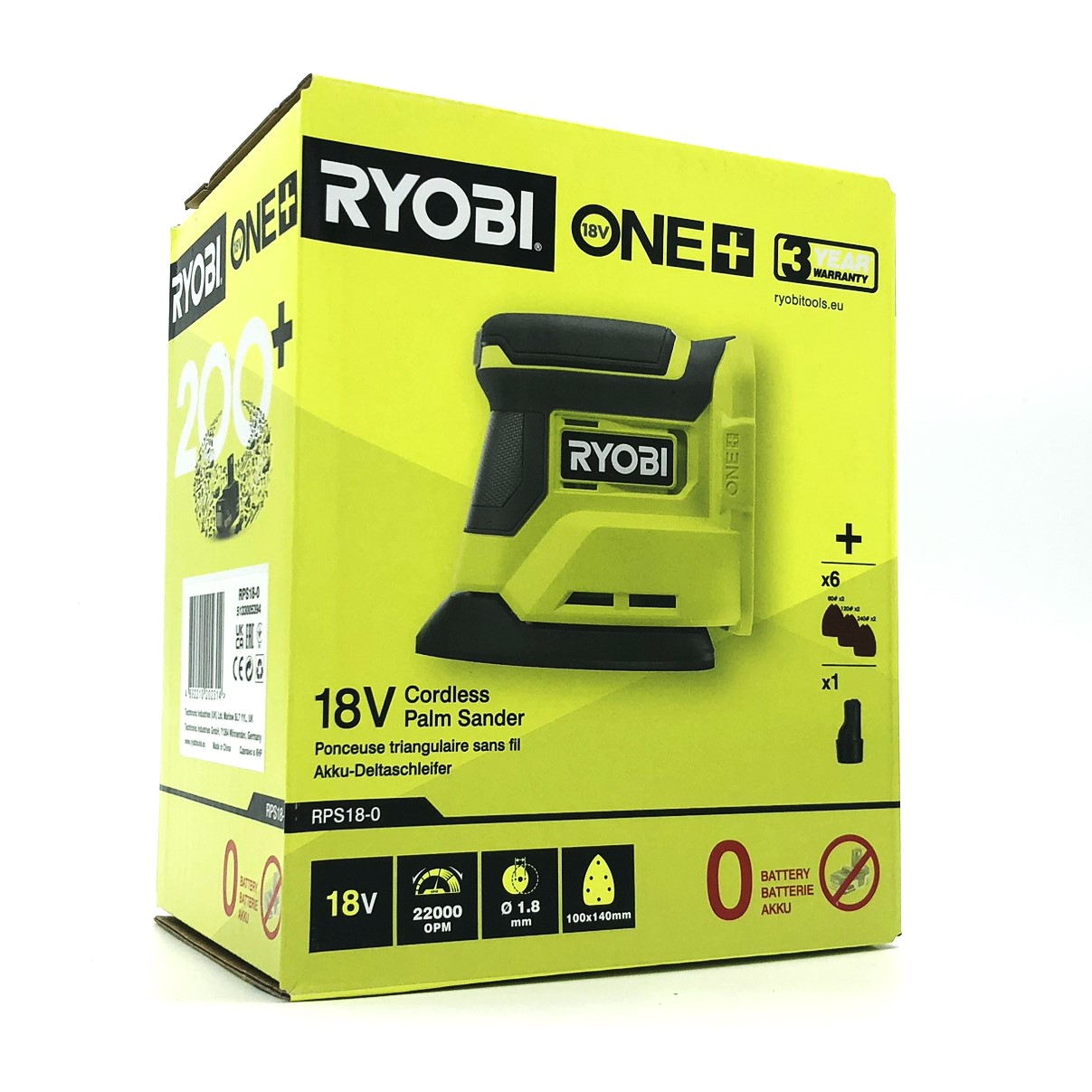 Ryobi One+ RPS18-0 Deltasliber 18V Uden batteri Batteri og lader ikke inkluderet