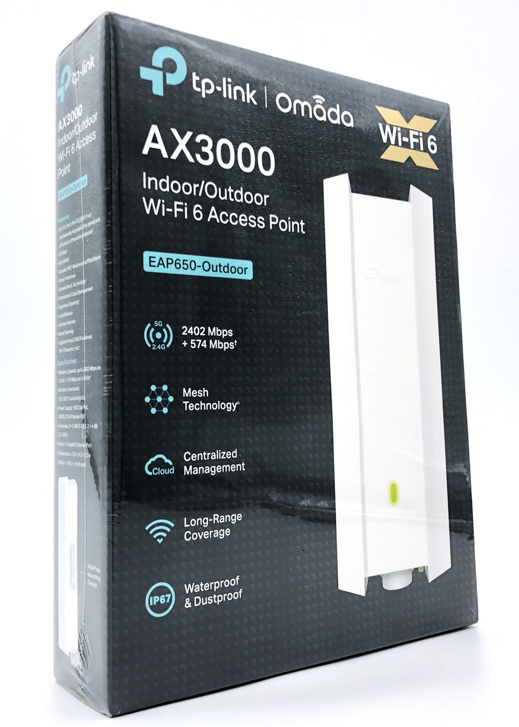 TP-Link Omada EAP650-Outdoor V1 Trådløs forbindelse Hvid