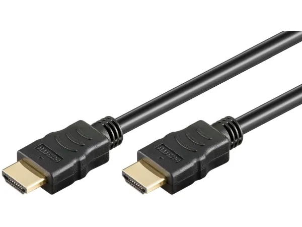goobay HDMI-kabel med Ethernet 15m Sort