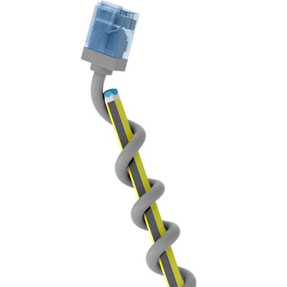 goobay CAT 6a U/UTP, Unshielded 10m Patchkabel Grey