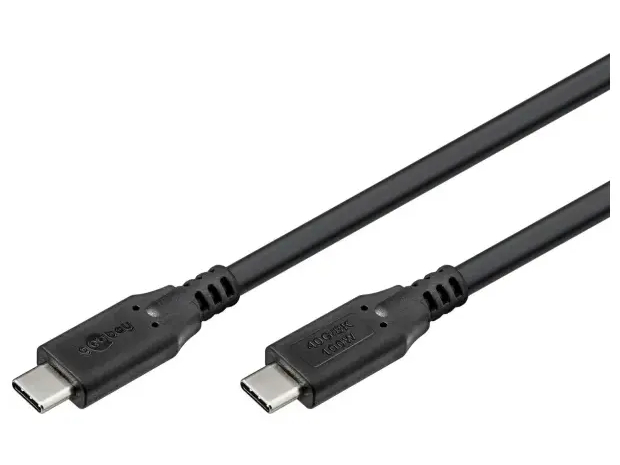Goobay 74191 USB-C to USB-C 1m Sort