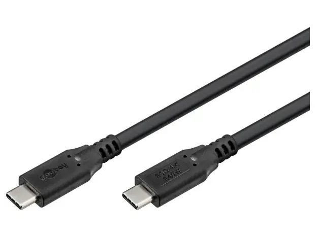 Goobay 74186 USB-C to USB-C 0,5m Sort