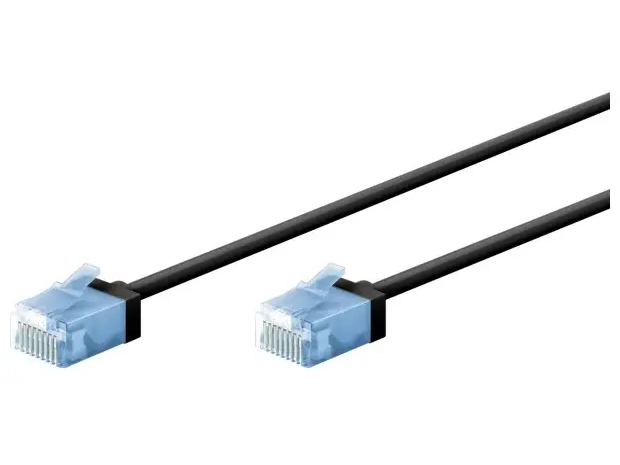 goobay CAT 6a U/UTP, Unshielded 5m Patchkabel Sort