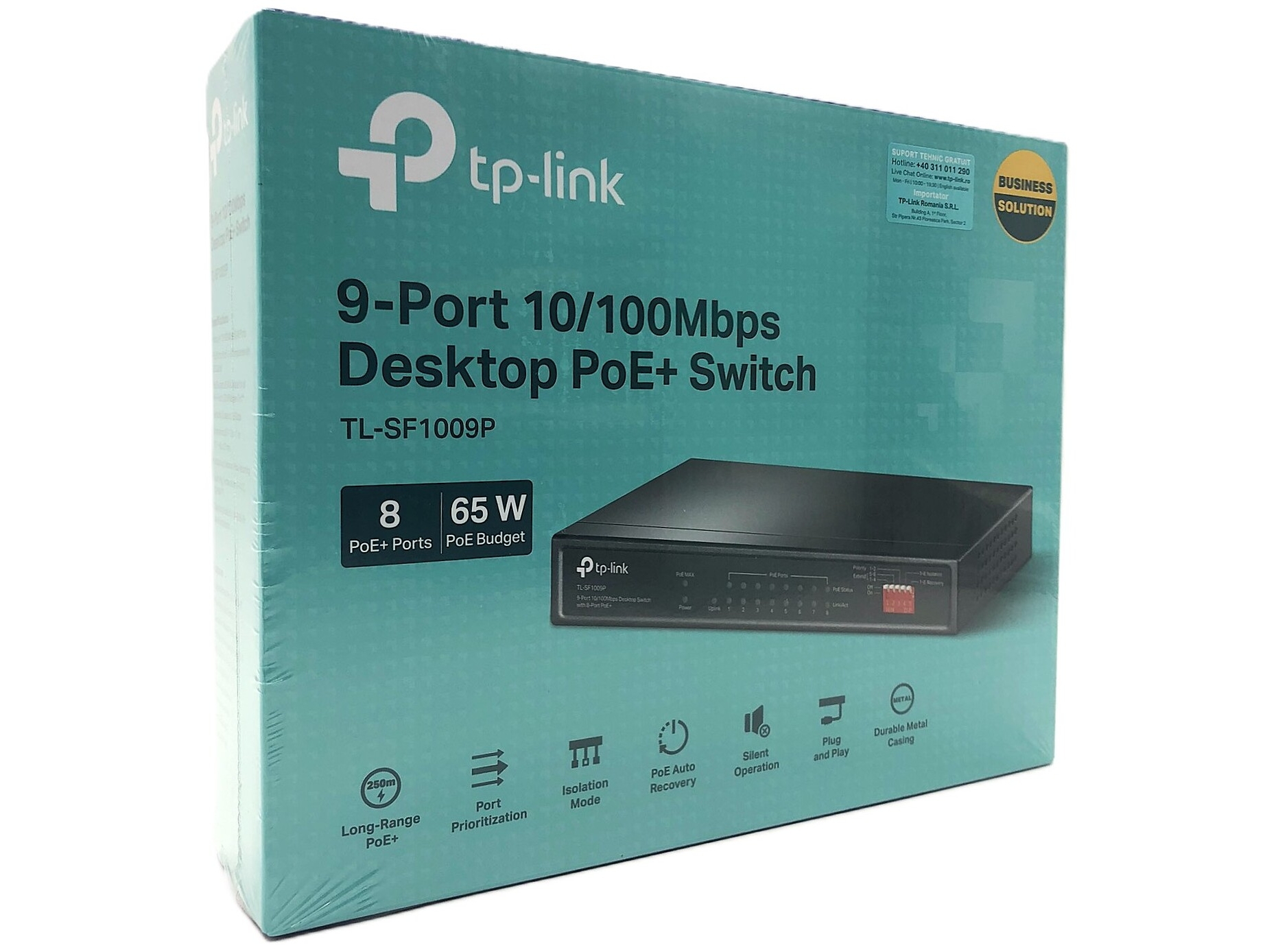 TP-Link TL-SF1009P Switch 9-porte 10/100 PoE+