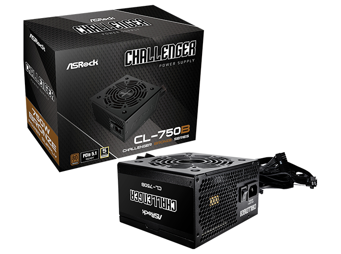ASROCK Challenger CL-750B Netzteil 750W 80+ Bronze