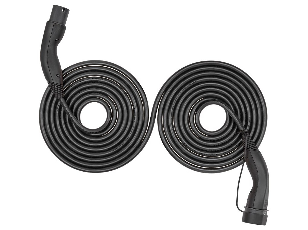 Type 2 Self-Retracting Charging Cable, up to 22 kW, 7 m, black