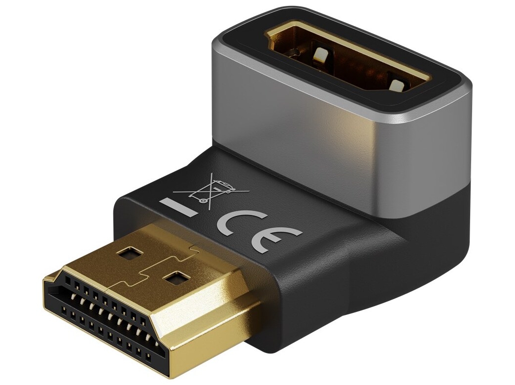 goobay HDMI-adapter med Ethernet Sort Sølv