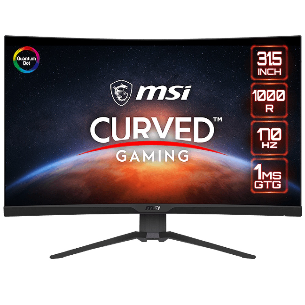 MSI MAG 325CQRFDE-QD, Rapid VA, 80 cm (31,5 Zoll) Curved, 170Hz, FreeSync Premium, QD