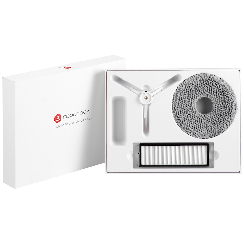 Roborock Accessories Kit Filter x 2, Mop Cloth x 2, Side Brush x 2, Black