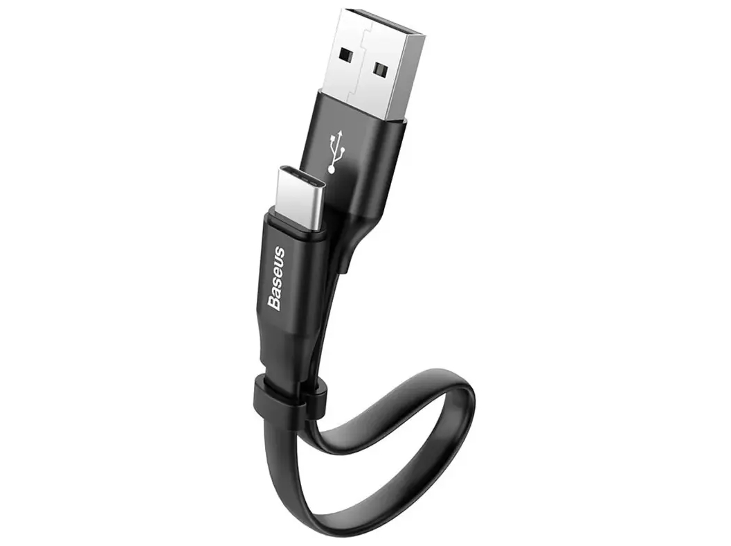 Baseus Type-C Nimble Cable Portable 2A 0.23m Black (CATMBJ-01)
