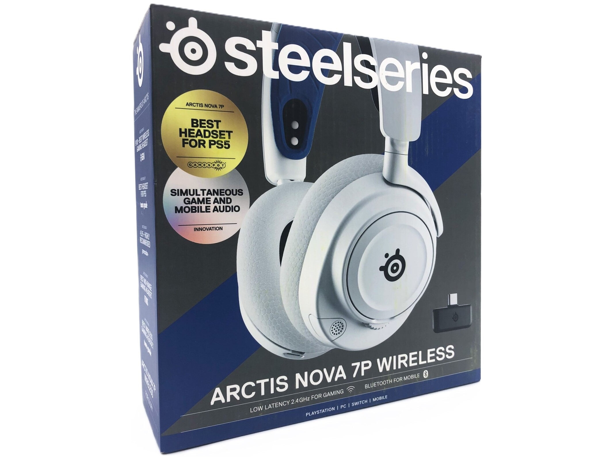 SteelSeries Arctis Nova 7P Trådløs Høretelefoner Hvid