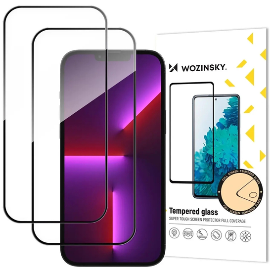 Zestaw 2 szkiel hartowanych Wozinsky Full Glue Tempered Glass na iPhone 17 Pro Max