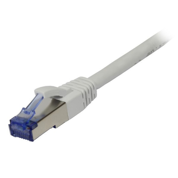 Patchkabel RJ45 CAT6A 500Mhz 10m weiss SSTPSFTP AWG26 LSZH Synergy 21