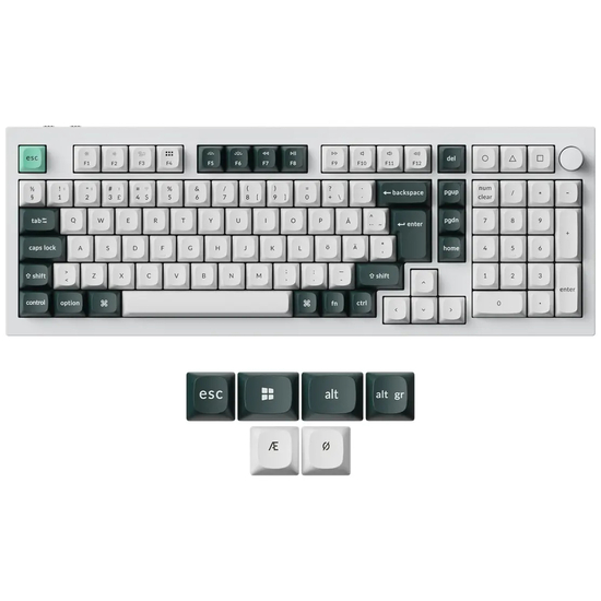 Keychron Q5 HE 96% Knob Wireless Tri-Mode QMK Gateron 2.0 Magnetic Switch Shell White