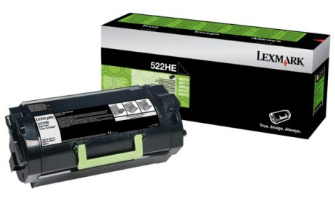 Lexmark 522HE Sort 25000 sider Toner 52D2H0E
