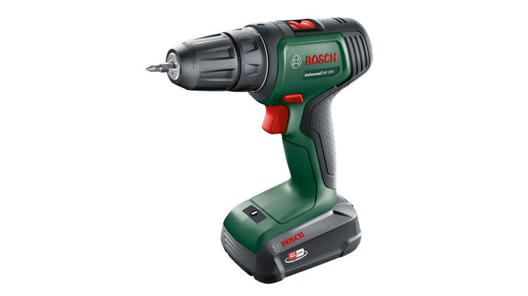 Bosch UniversalBore-/skruemaskine 18 18V Batteri inkluderet