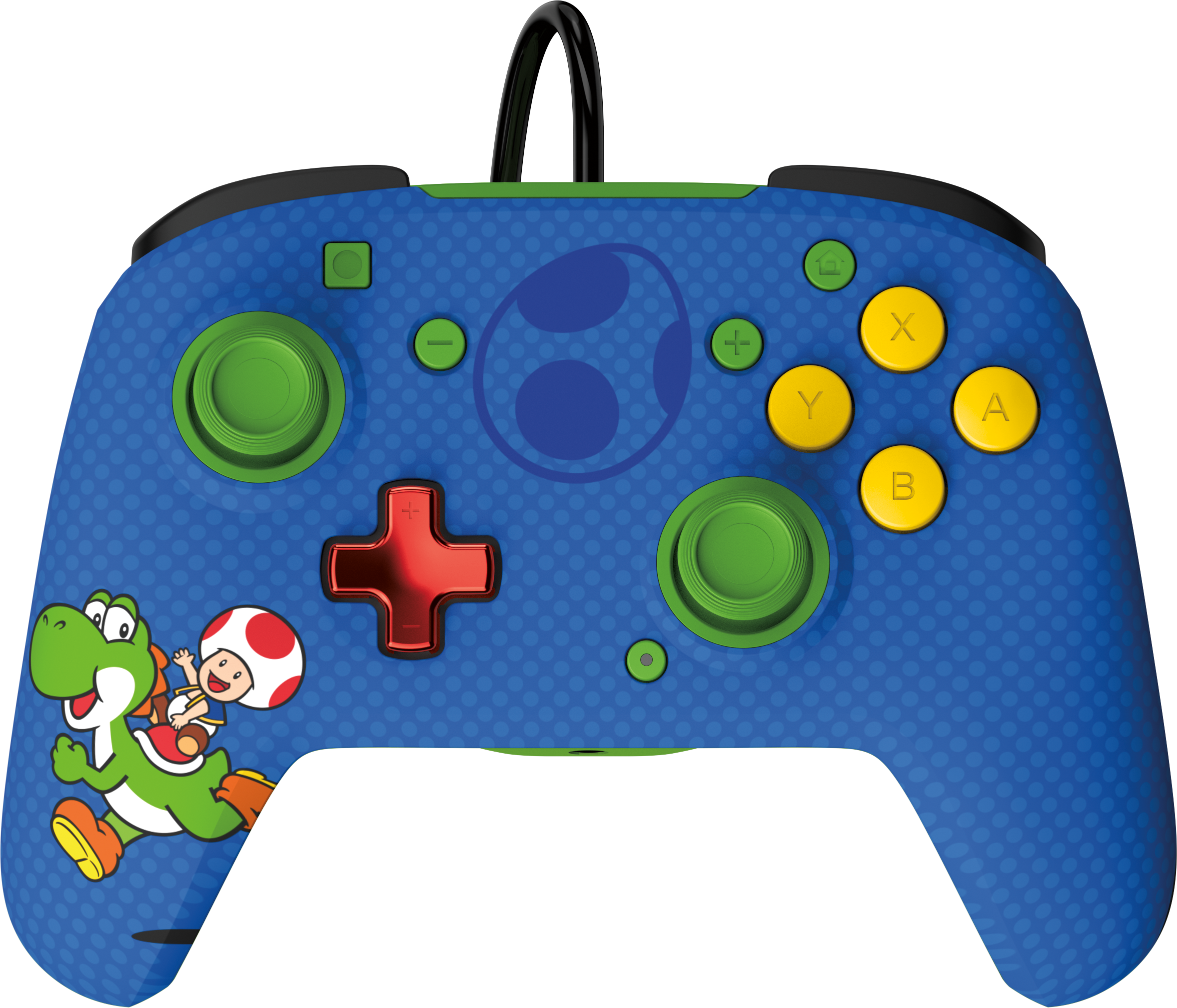 PDP REMATCH: Yoshi & Toad Controller Nintendo Switch, Nintendo Switch OLED Blå
