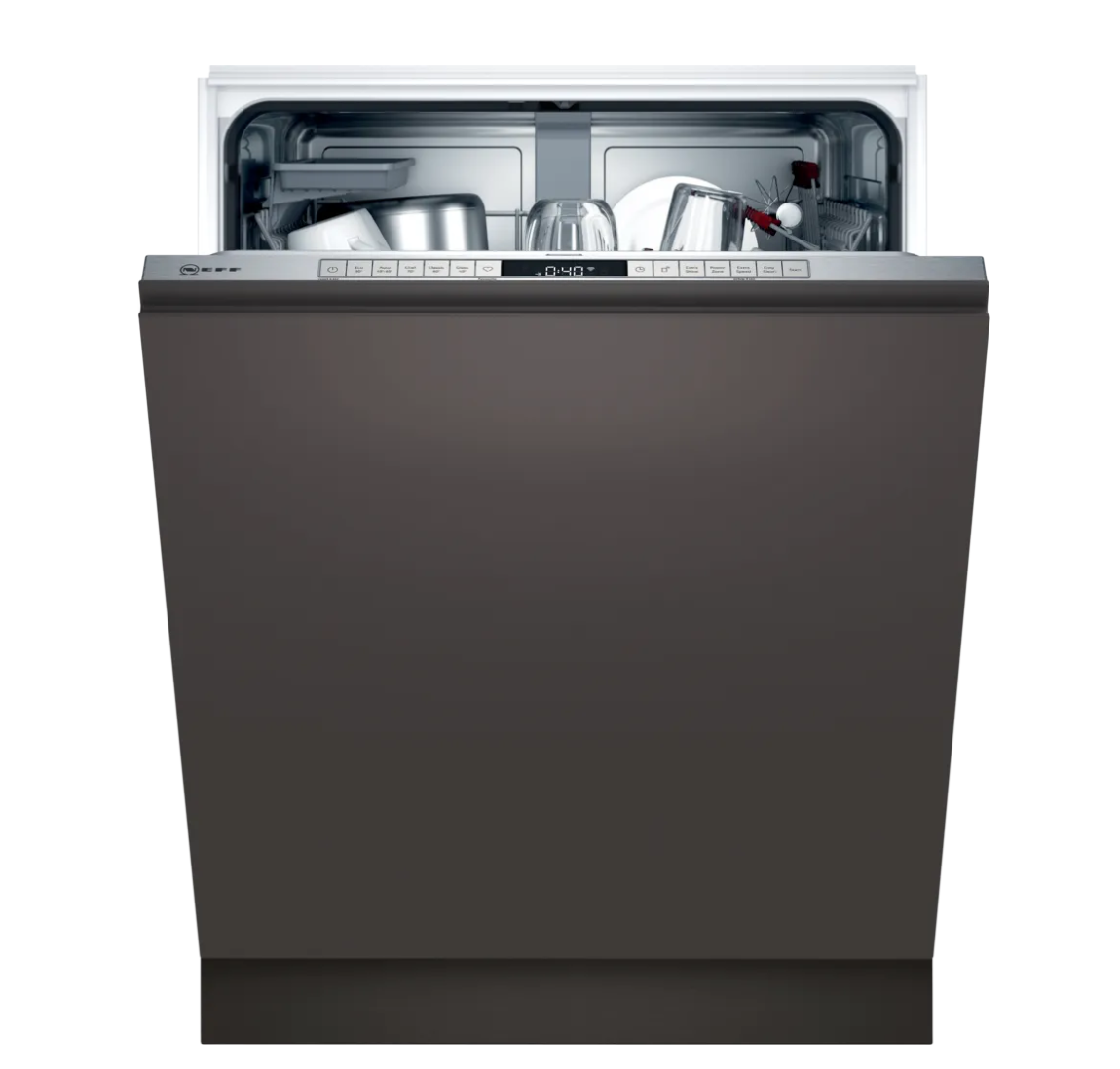 Neff S155YAX01E Opvaskemaskine Klasse B Til indbygning 43dB Sølv