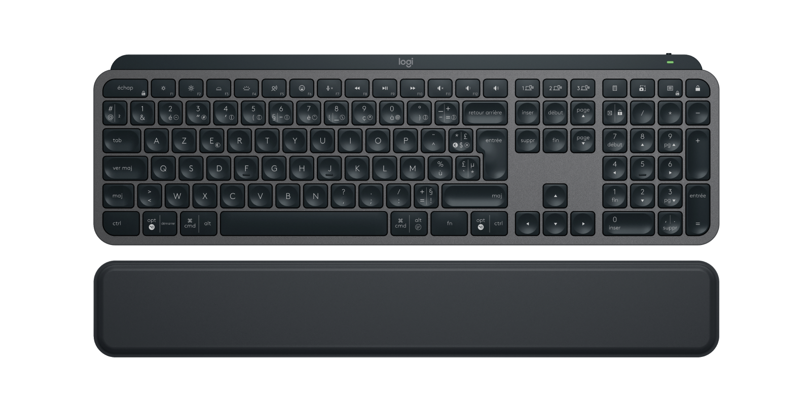 Logitech Master 920-011570 Tastatur Saksnøglekontakt LED Trådløs Fransk