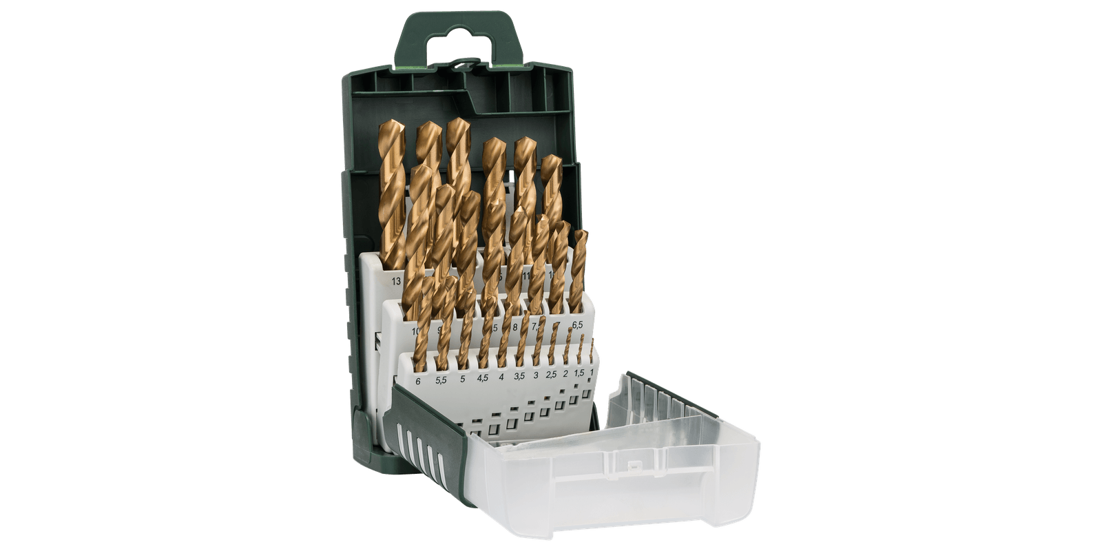 warehouse linden----HSS-TiN-Metallbohrer-Satz, 25-teilig (grün)