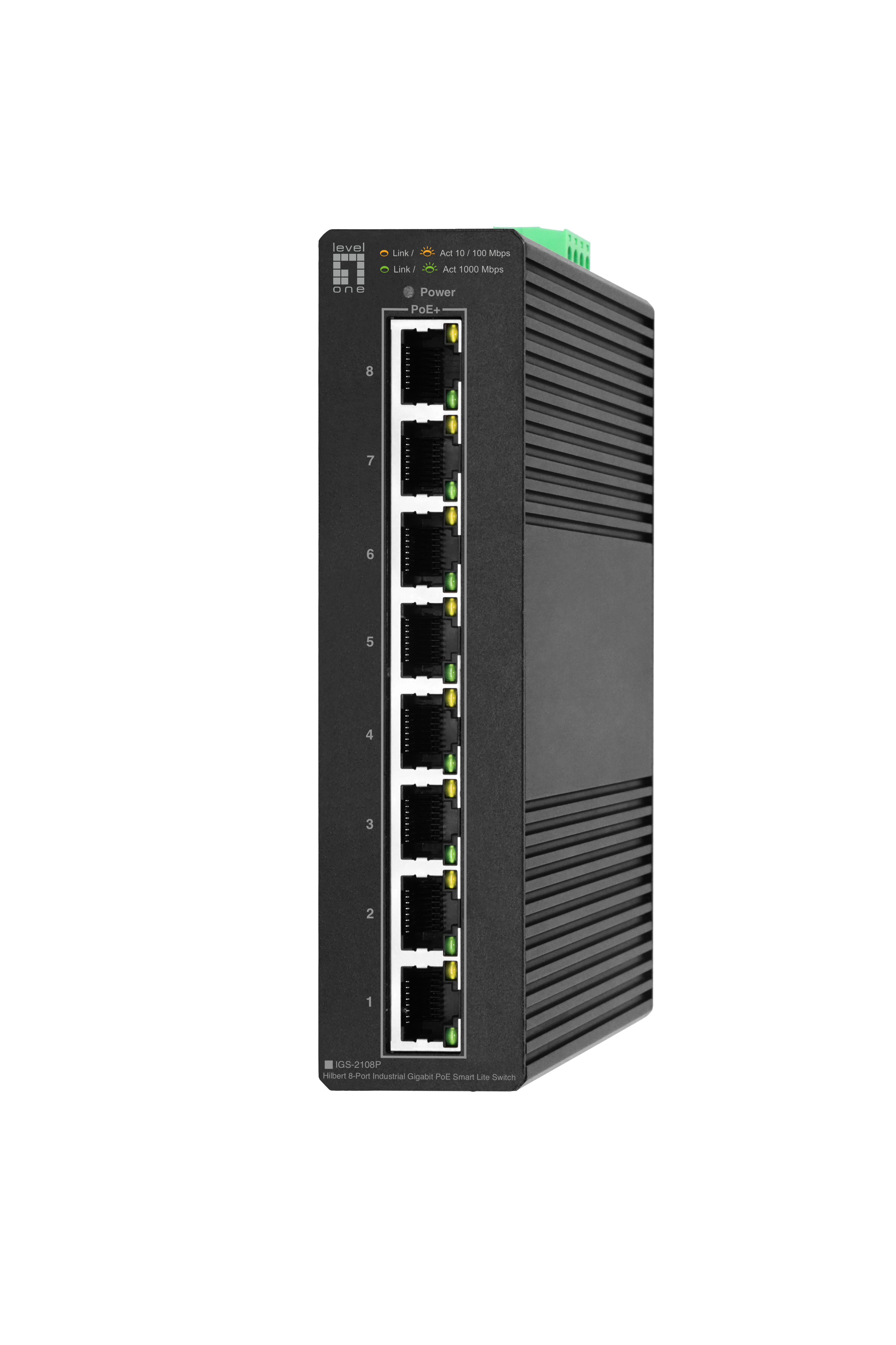 LevelOne IGS-2108P Switch 8-porte Gigabit Ethernet