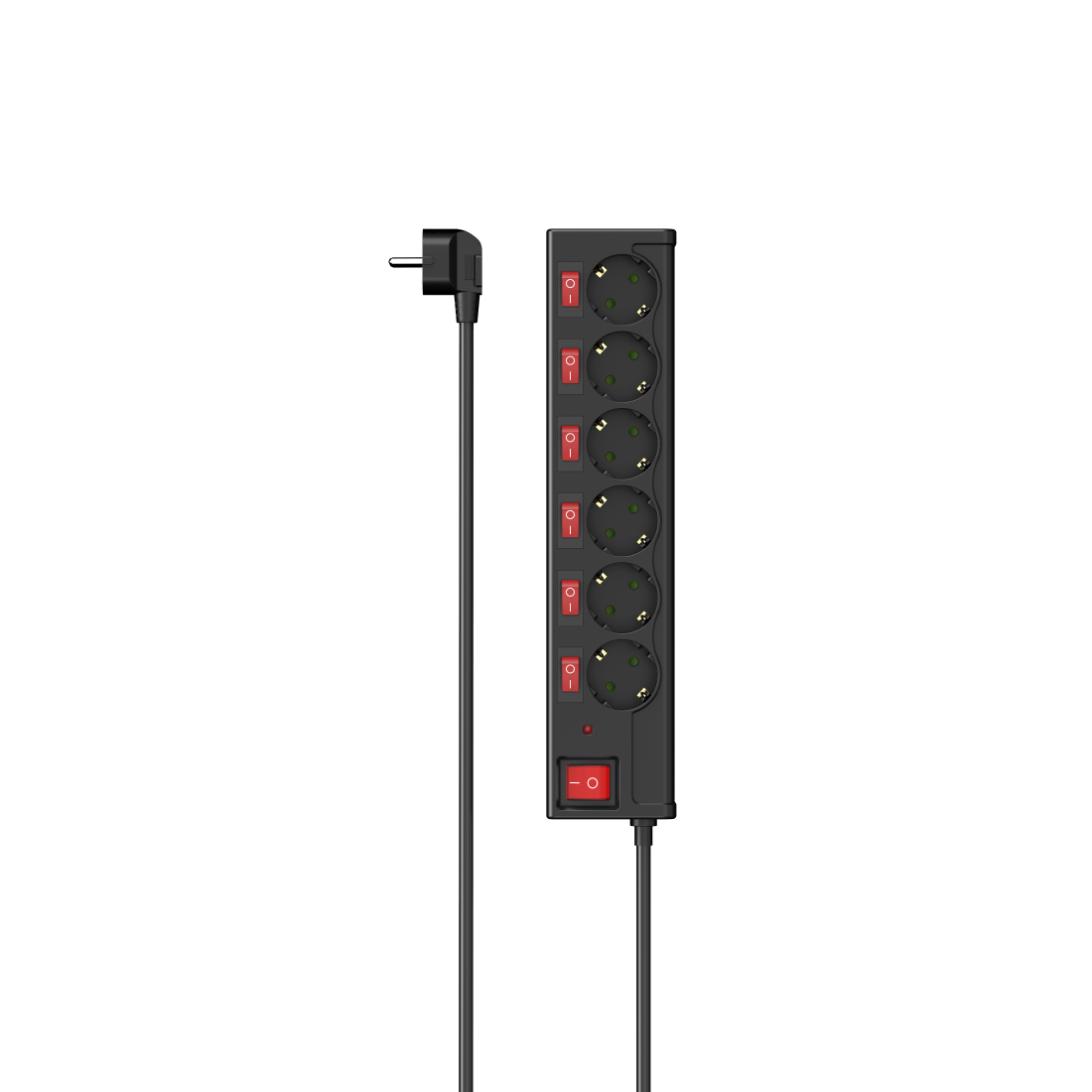 Hama Steckdosenleiste 6-fach einzeln schaltbar schwarz 223158