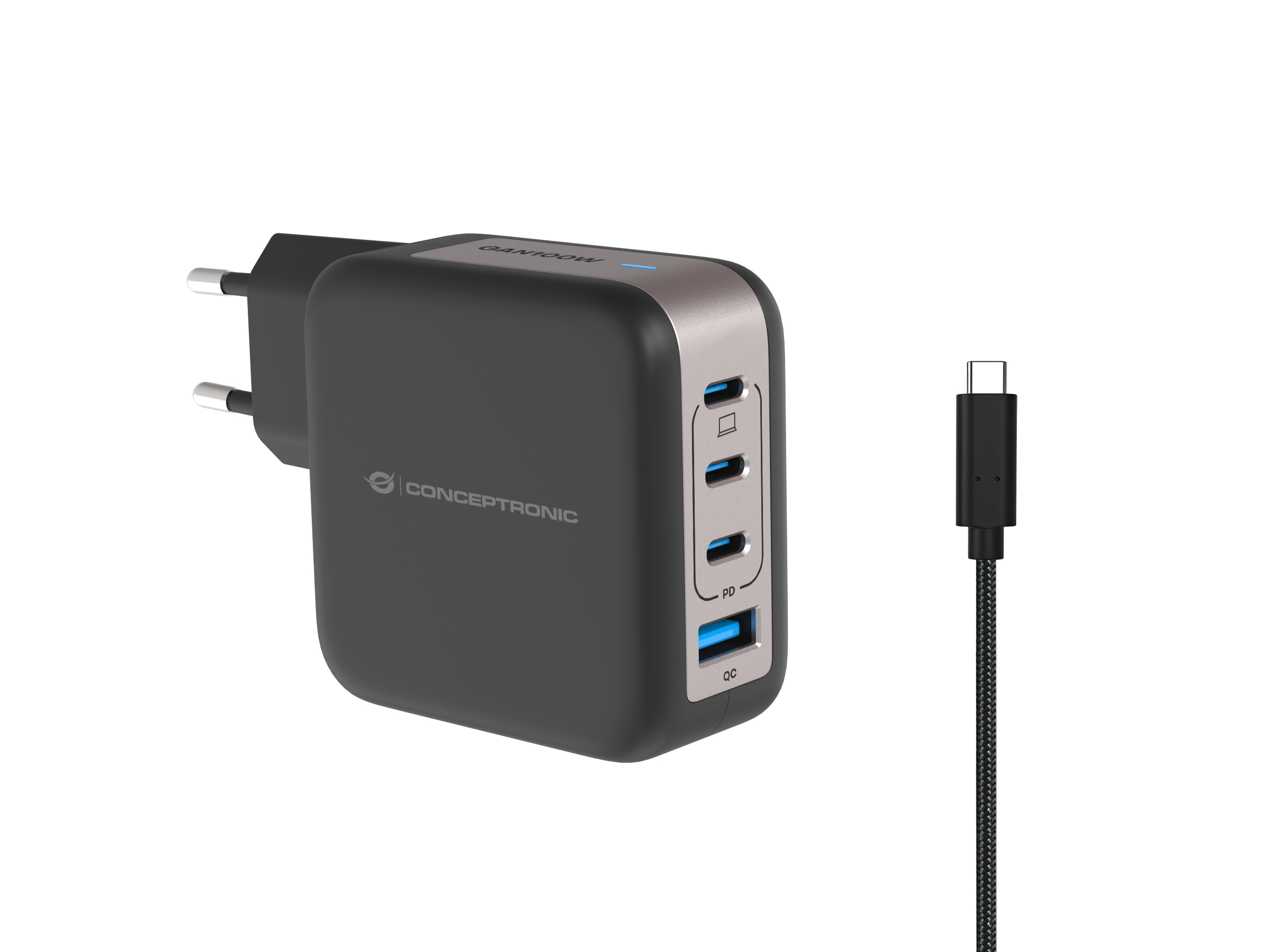Conceptronic ALTHEA18B Adapter 3xUSB-C