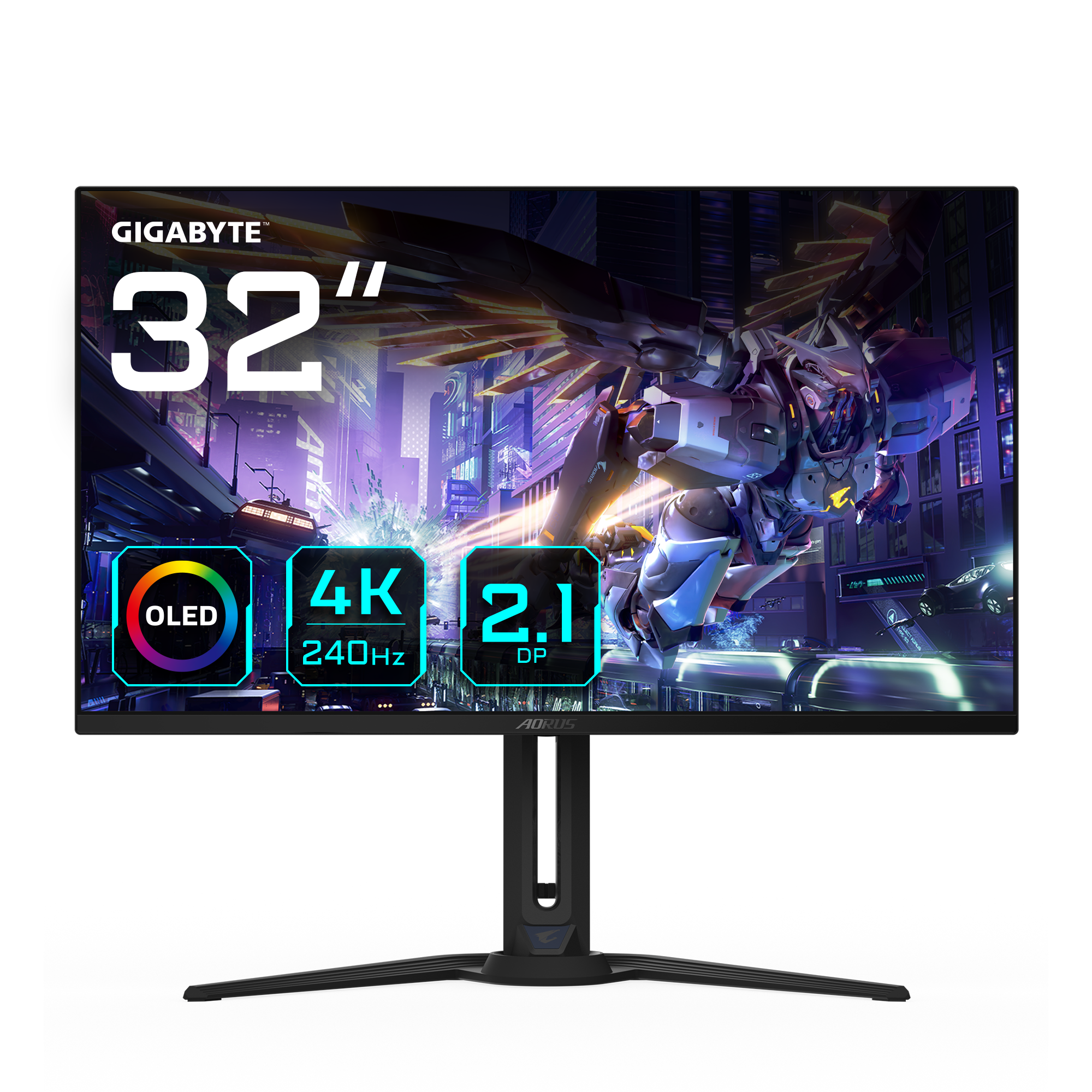 GIGABYTE FO32U2P 31.5' OLED 3840 x 2160 (4K) DisplayPort HDMI USB-C 240 Hz