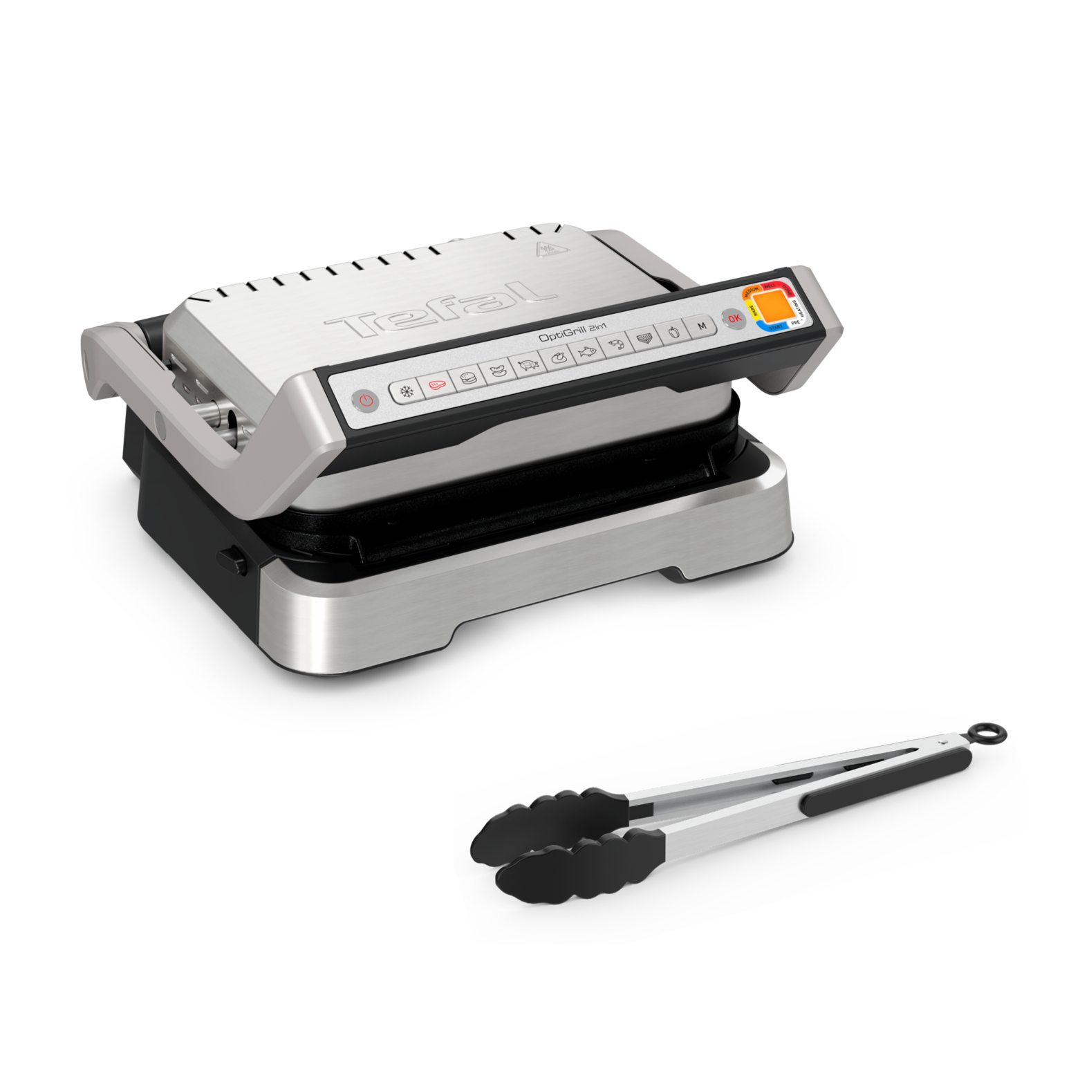 Tefal OptiGrill 2in1 GC773D10 Grill 2100W Sølv