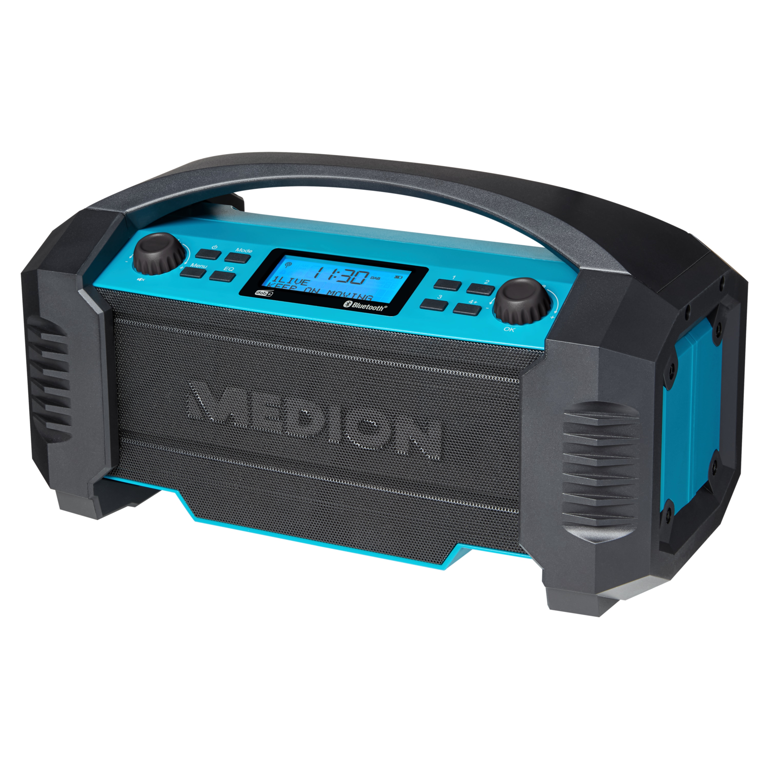 Medion MD 43320 DAB+ Baustellen-Radio blau / schwarz