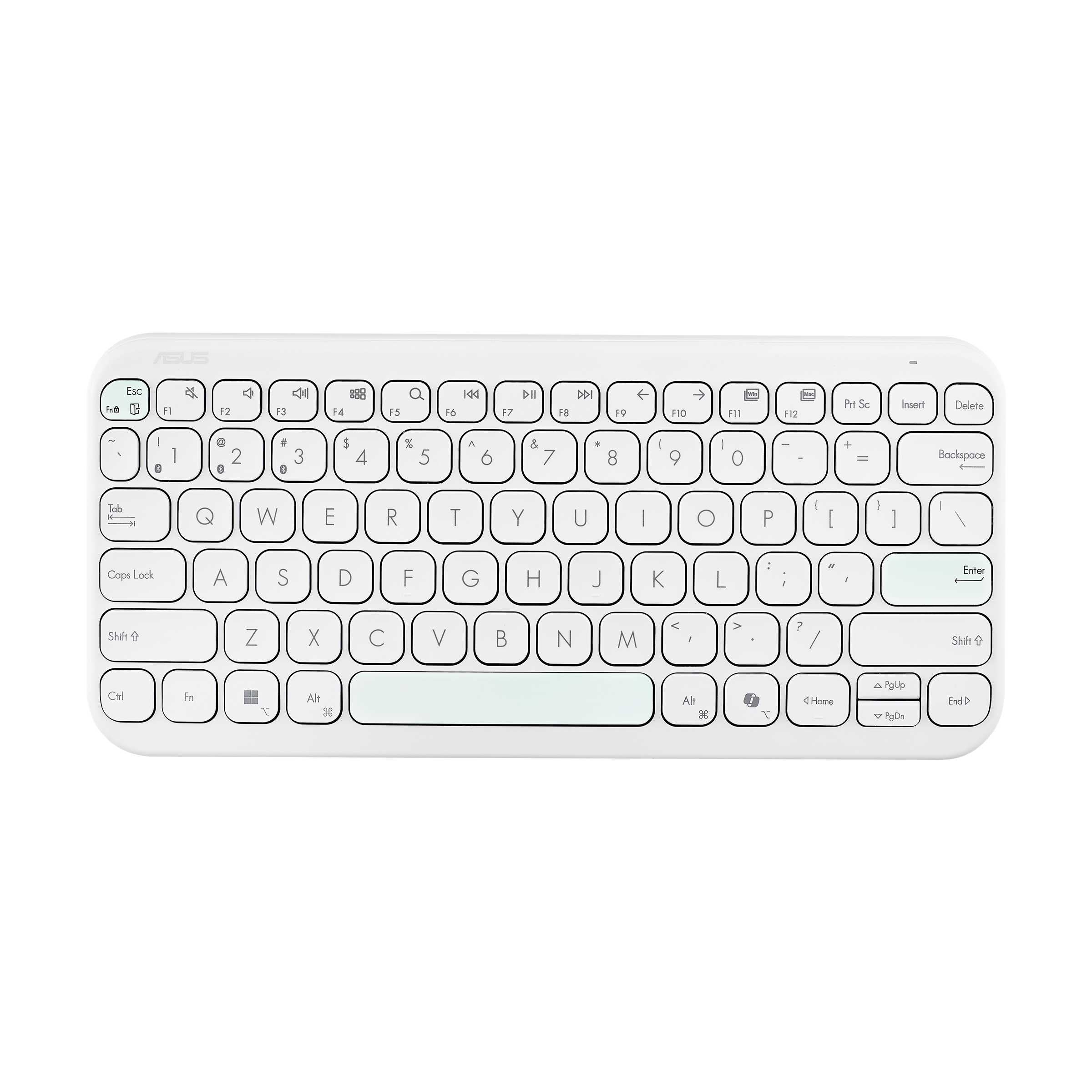 ASUS Marshmallow KW100 Tastatur Saksnøglekontakt Trådløs Tysk