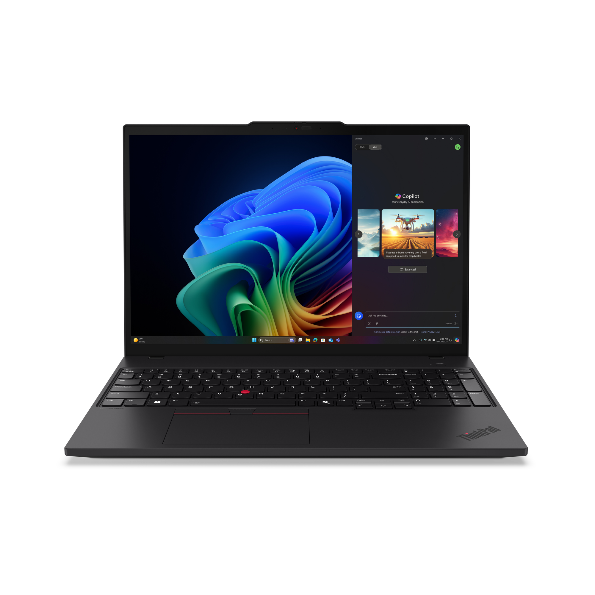 Lenovo ThinkPad T16 Gen 4 (AMD) Copilot+ PC 16' 1920 x 1200 (WUXGA) 350 64 GB 1TB AMD Radeon 860M Windows 11 Pro