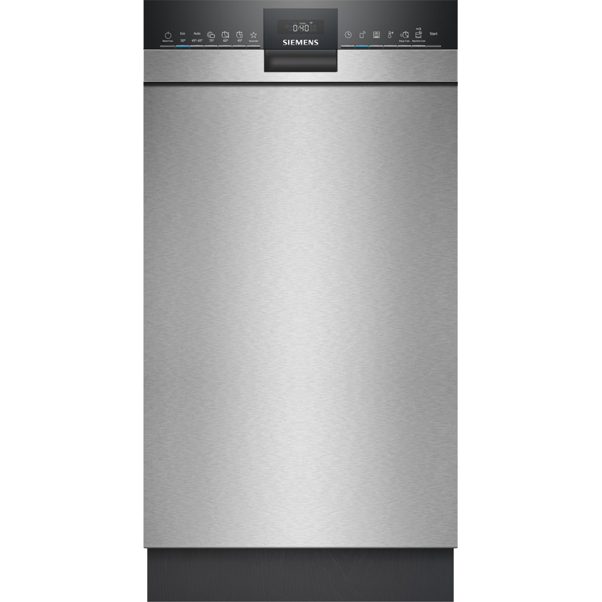 Siemens SR43ES25ME Opvaskemaskine Klasse B Under bordplade 44dB Børstet stål