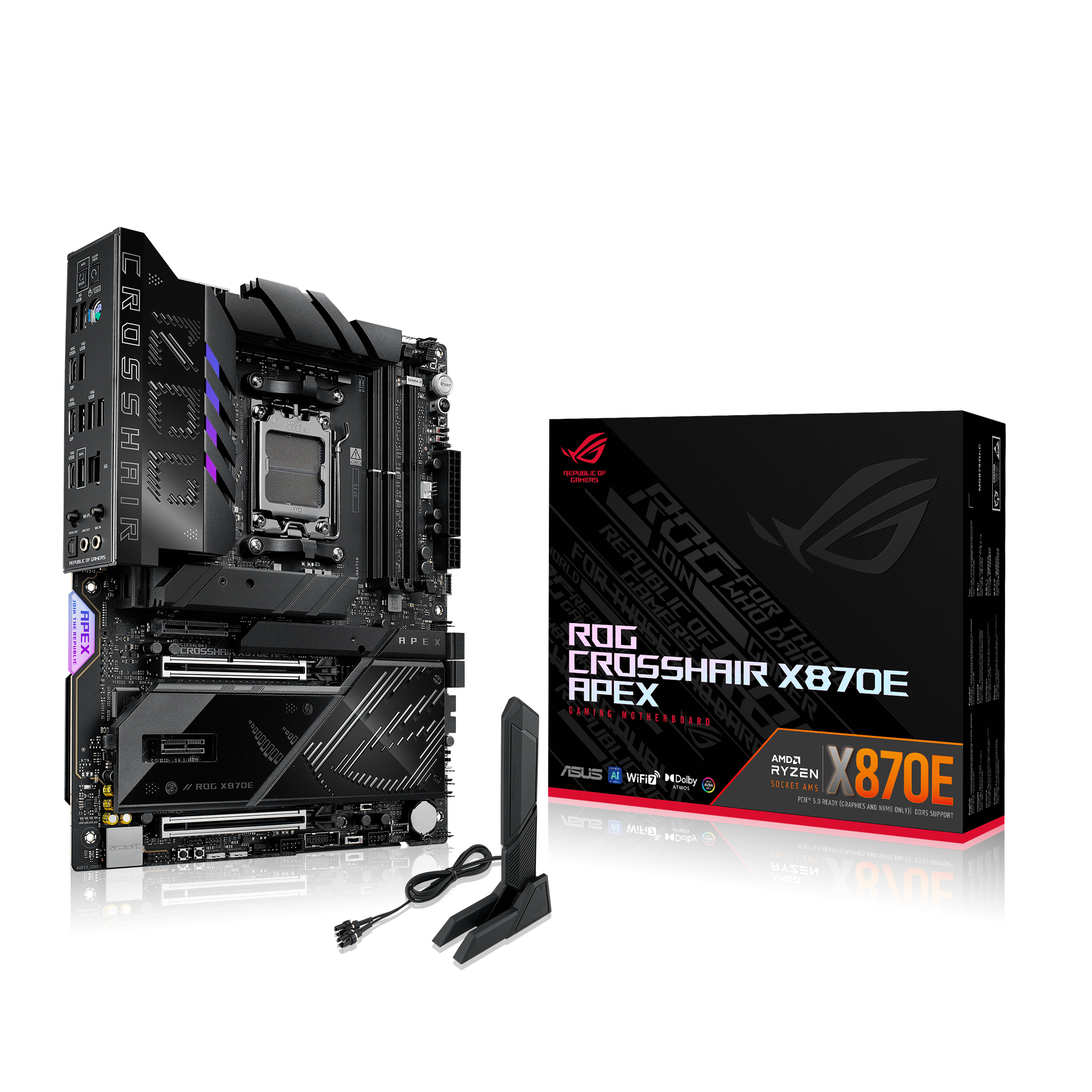 ASUS ROG CROSSHAIR X870E APEX ATX AM5 AMD X870E