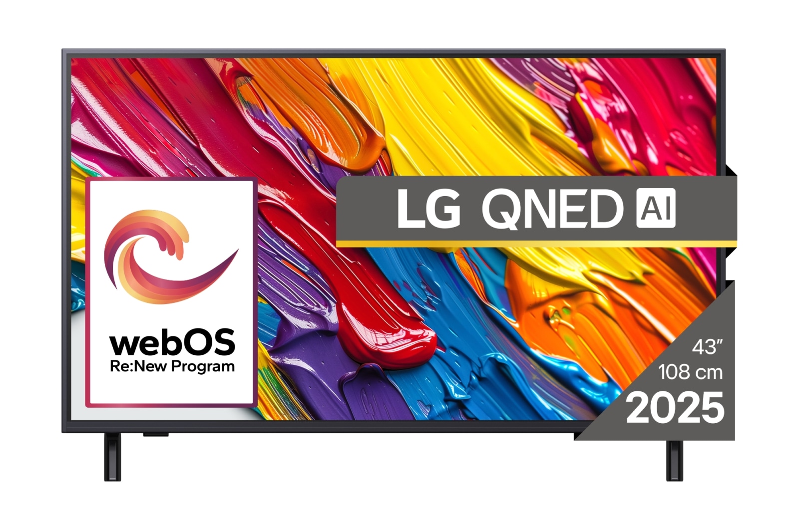 LG 43' 43QNED82A3B 4K UHD AI Smart QNED TV