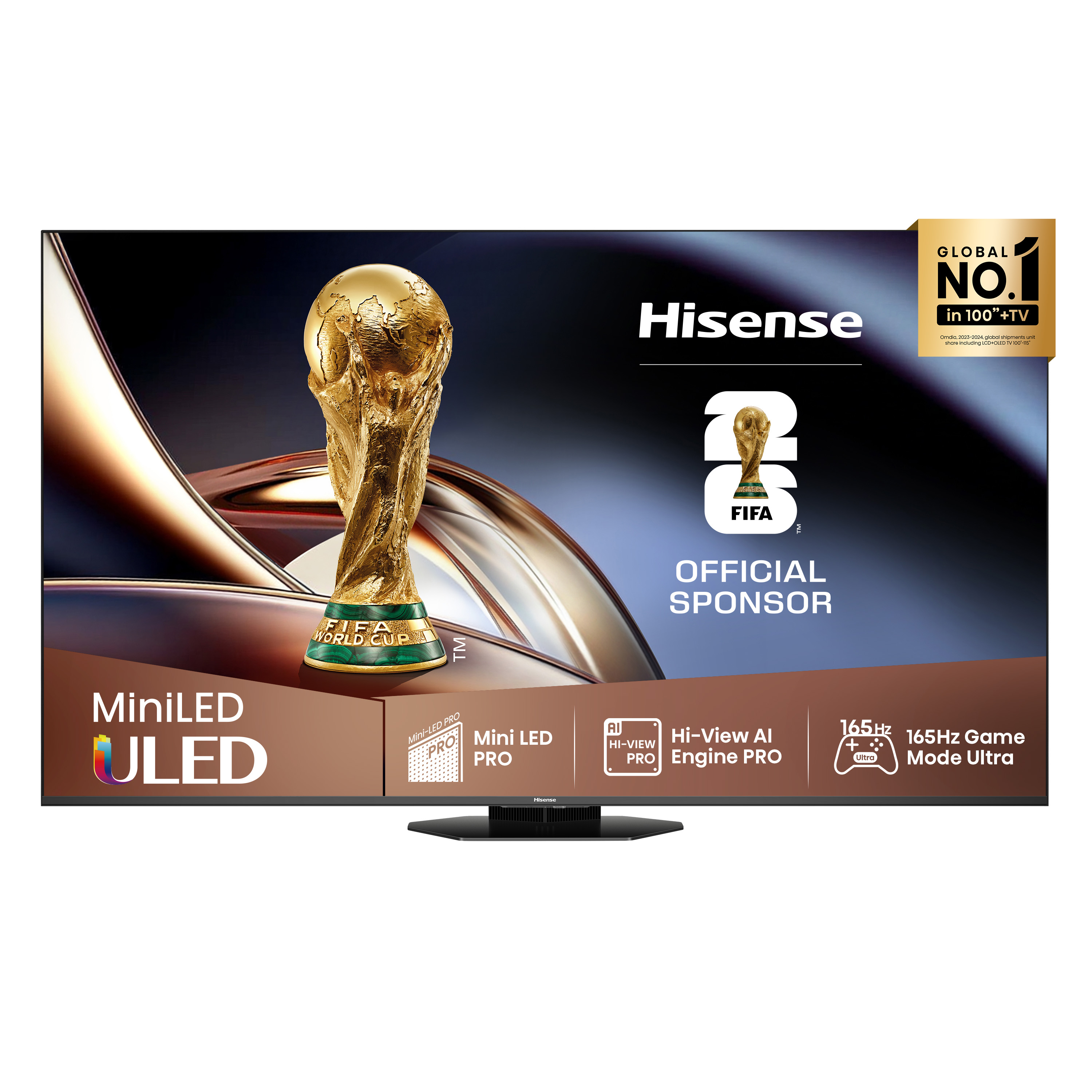 Hisense 75U8Q 75' 4K Ultra HD Sort