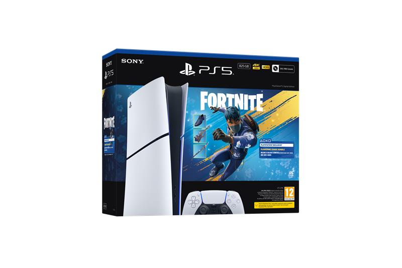 PS5 Console 825GB Digital Ed White + Fortnite Flowering Chaos ITA