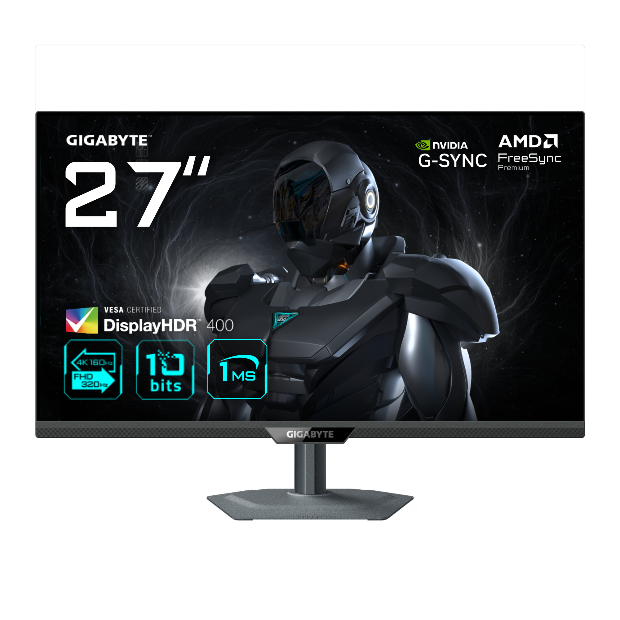 GIGABYTE G27U 27' SS-IPS 3840 x 2160 (4K) HDMI DisplayPort 160 Hz