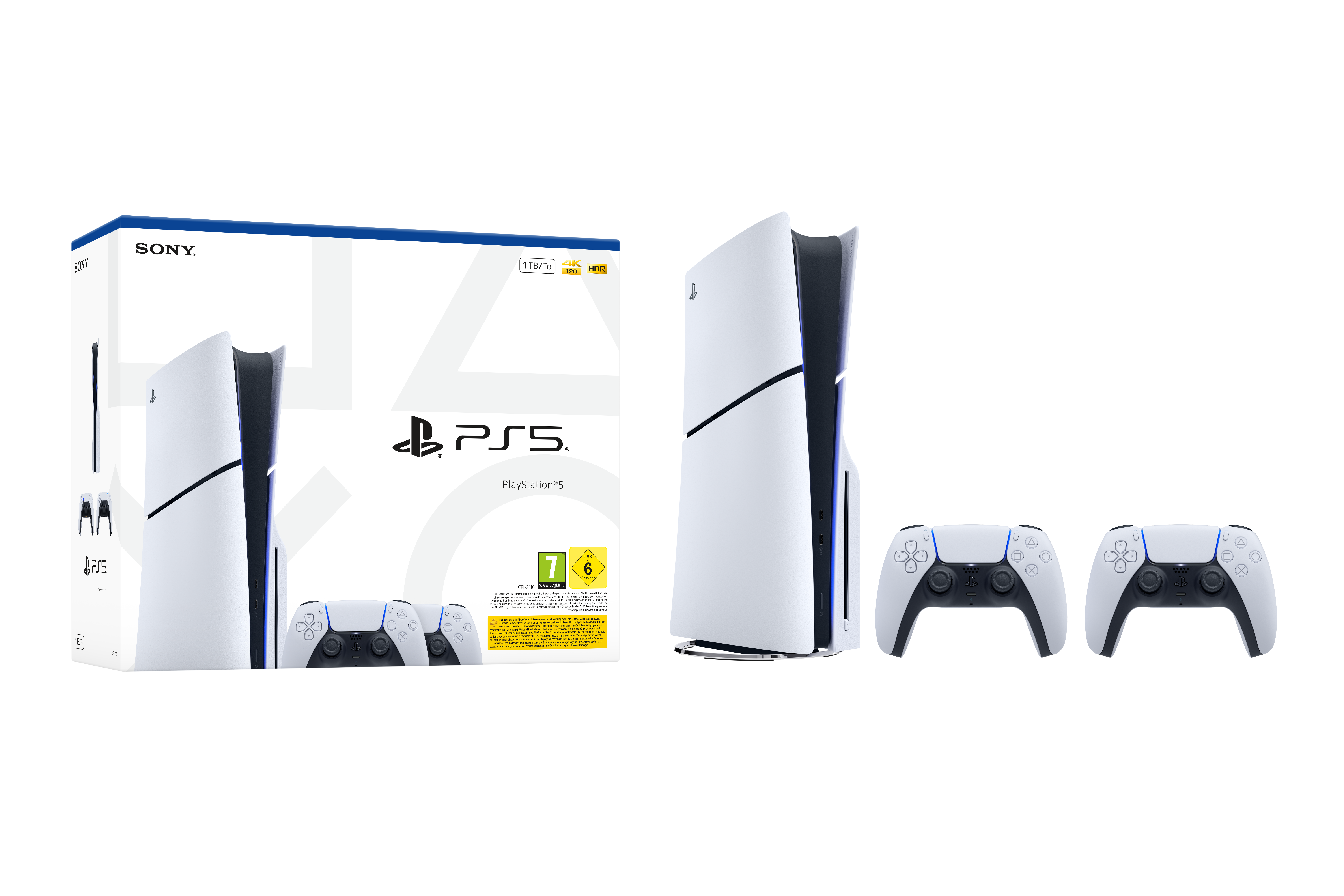 Sony PlayStation 5 Bundle Disc-Edition inkl. zweiten DualSense Controller weiß