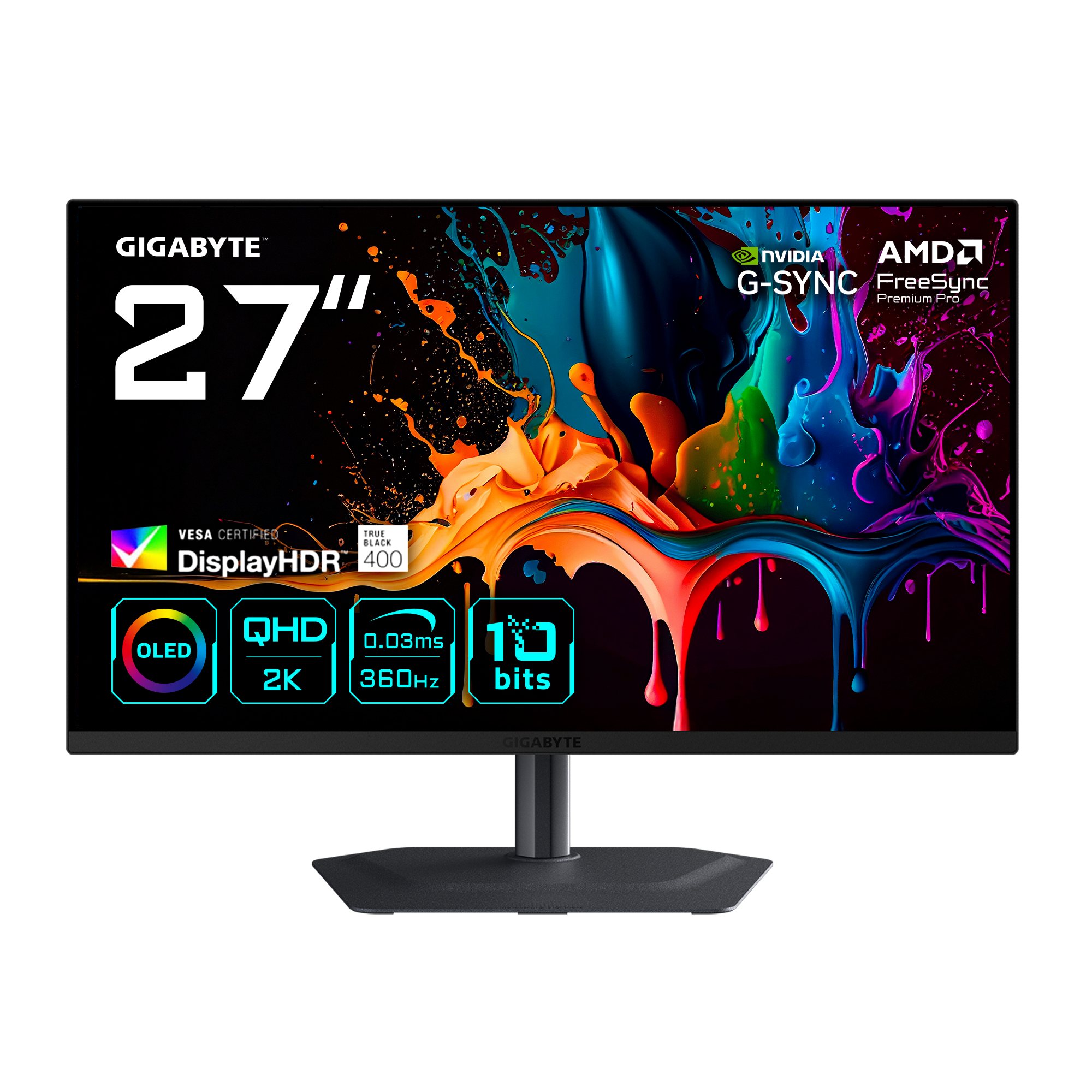 MO27Q3 QD-OLED (68.6 cm (27 Zoll), schwarz, QHD, HDMI, DP, USB-C, USB-Hub, KVM, 360Hz Panel)