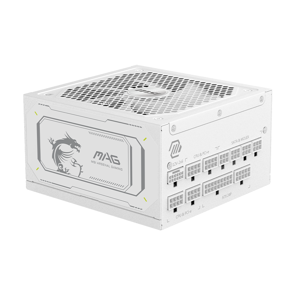 MSI MAG A1000GL PCIE5 WHITE 1000Watt 80 PLUS Gold