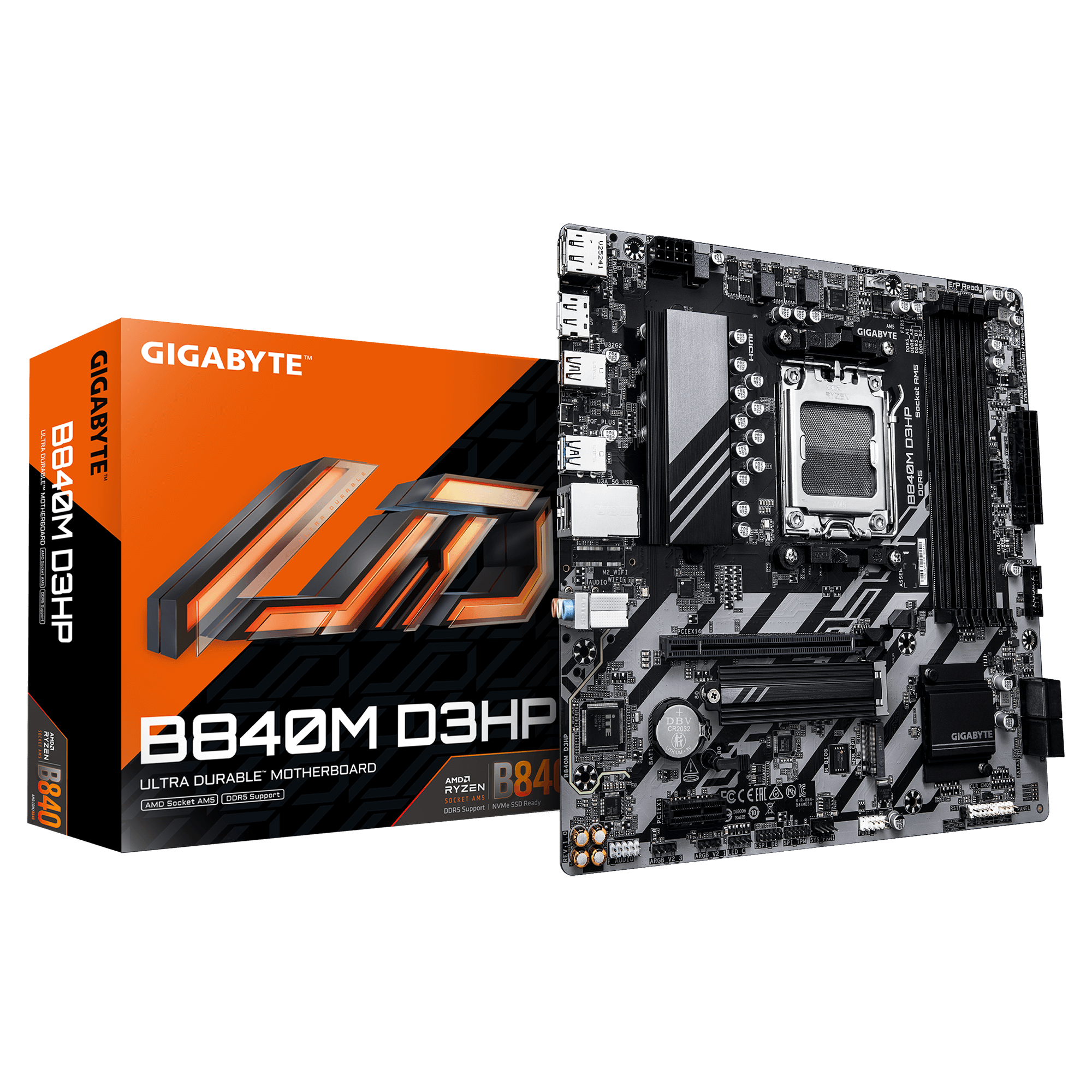 GIGABYTE B840M D3HP micro ATX AM5 AMD B840