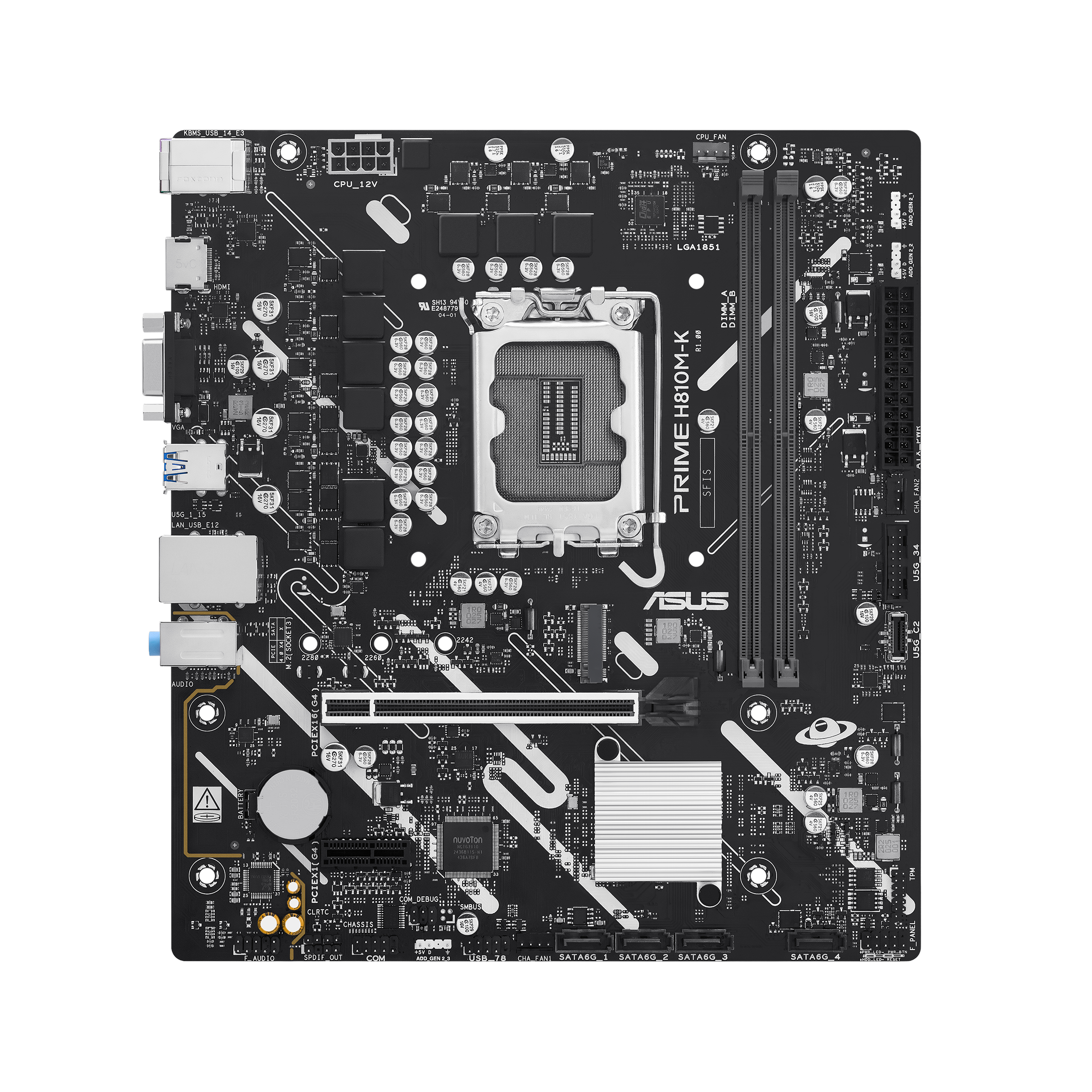 ASUS PRIME H810M-K micro ATX micro ATX LGA 1851 LGA 1851 LGA 1851 LGA 1851 Intel H810 Intel H810