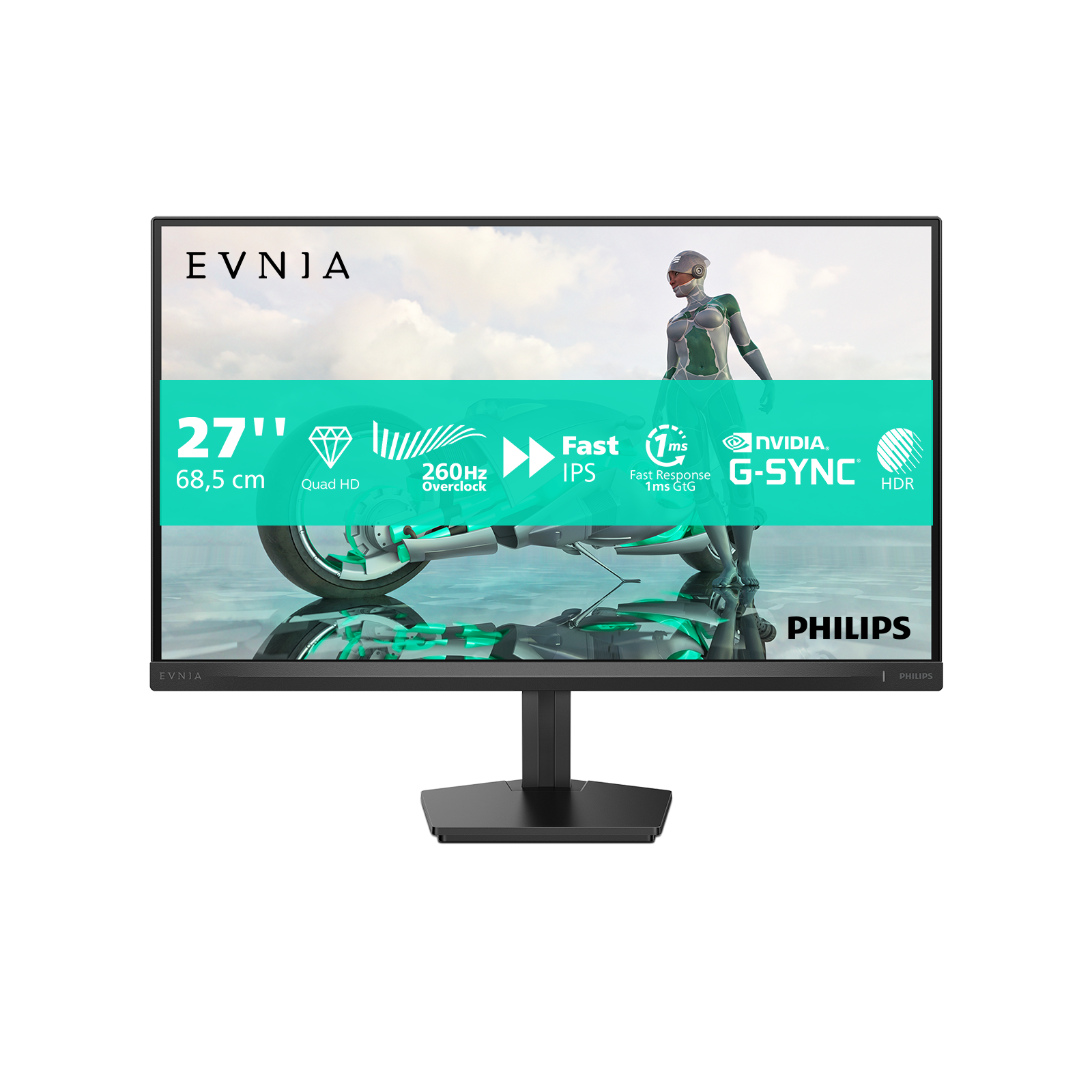 Philips Evnia 3000 27M2N3500PF/00 27' Fast IPS 2560 x 1440 (2K) HDMI DisplayPort 260 Hz