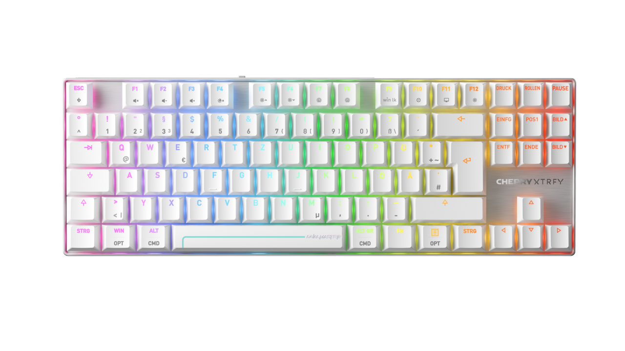 CHERRY MX 8.2 Pro TMR Wireless Tastatur Magnetic-mechanical key switch RGB Kabel & trådløs Tysk