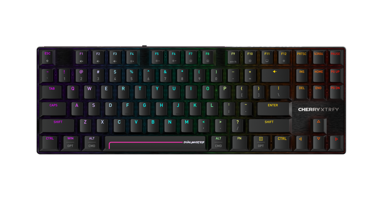 CHERRY MX 8.2 Pro TMR Wireless Tastatur Magnetic-mechanical key switch RGB Kabel & trådløs US International